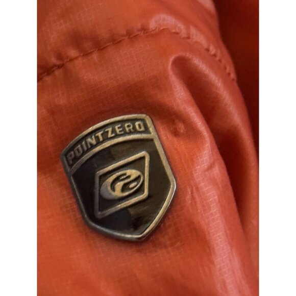 Point Zero Reversible Mens XXL Orange Puffer Jacket With Hood & Black Lining. - Picture 9 of 11